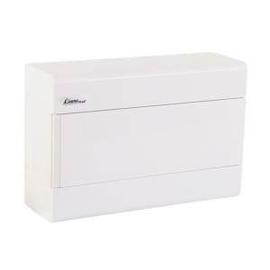 Rozdzielnica modułowa 1x12M (N+PE) natynkowa IP40, drzwi białe, SRn-12/B; 1.13, ELEKTRO-PLAST OPATÓWEK