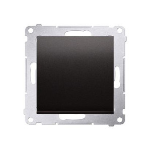 SIMON 54 Łącznik jednobiegunowy z podświetleniem LED 10A 250V, moduł, szybkozłącza, antracyt; DW1L.01/48