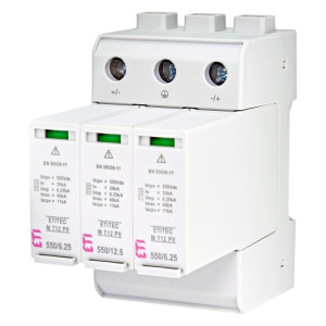 Ogranicznik przepięć DC do systemów PV ETITEC M T12 PV 1100/12,5 Y Typ T1+T2 (kl.B+C)
