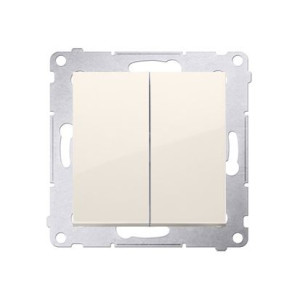 SIMON 54 Łącznik świecznikowy 10A 250V, moduł, szybkozłącza, krem; DW5.01/41 KONTAKT-SIMON