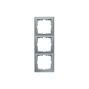 B.Kwadrat Ramka 3-krotna, aluminium mat, lakierowany; 5310138994, BERKER by HAGER