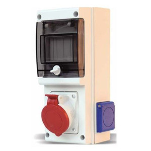 Rozdzielnica przenośna 4M 1x16A/5p, 2x230V-B1