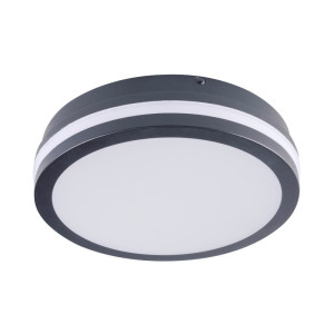 Plafoniera LED 12/18W max.1610/1740/1740lm, 3000/3500/4000K, IP65 okrągła grafit, BENO 12-18W CCT-O G; 38789, KANLUX