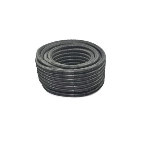 Rura giętka karbowana (peszel) 20/16 320N 50m, czarny, odporna na promieniowanie UV; PVC/UV 20/16