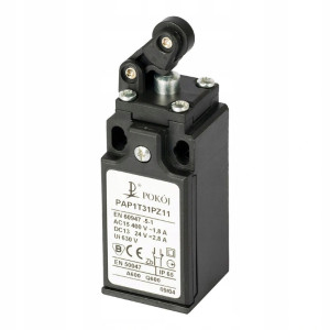 Łącznik krańcowy IP65 10A, NO+NC, krótka dźwignia do czoła, mała rolka, PAP1 T31 PZ11; A37-1050, POKÓJ