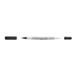 Marker IDenti-Pen Dual Point (dwie końcówki 1/0,4mm) czarny; Sakura