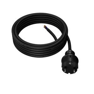 Przewód przyłączeniowy z wtyczką prostą IP44, PP-40H/10M/3X1,5/H05RR-F, W-97536, PLASTROL