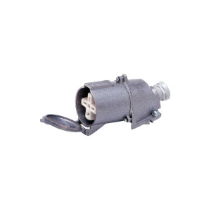 Gniazdo metalowe stałe 63A 4P 3P+Z 500V IP44, styki płaskie; 032, TAREL