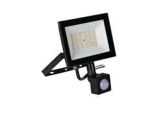 Naświetlacz LED 20W 1700lm 4000K z czujnikiem ruchu GRUN NV LED-20 B SE czarny; 31398; KANLUX