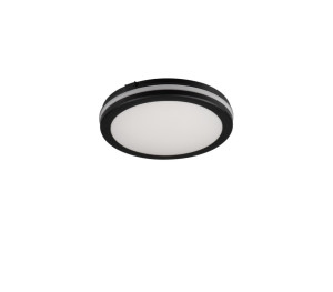 Plafoniera LED BENO 12W CCT, okrągła, 1050(WW)/1150(NW)/1100(CW)lm, 3000K/4000K/6000K, IP65, czarny
