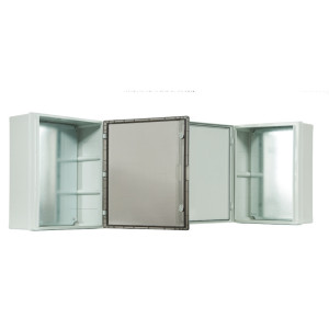 Szafka rozdzielcza hermetyczna 500 IP65 odporna na UV z płytą montażową, wymiary: 711x511x253mm, drzwi nieprzezroczyste; C.1604UV, PAWBOL