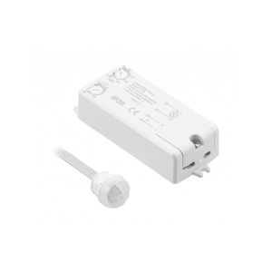 Czujnik ruchu CR-18, max 800W, 220-240VAC, 50/60Hz, kąt działania 360*, zasięg 8m, IP20, współpracuje z LED, natynkowy, biały; CR-CR18000-00, GTV
