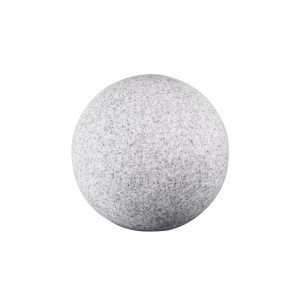 STONO 390 oprawa ogrodowa 1xE27, kula fi.390 granit (imitacja kamienia) jasnoszary