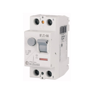 Wyłącznik różnicowoprądowy 2P 25A 0,03A, 30mA, 6kA, typ AC, HNC-25/2/003; EATON ELECTRIC