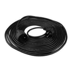 Przedłużacz 1 gniazdo 10m z/u 3x1.5mm2 CZARNY