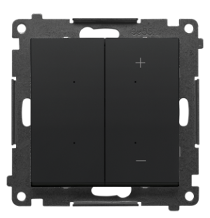 SIMON55 GO Ściemniacz zdalnie sterowany [Wi-Fi] - DIMMER, 2-200 W, 230V, (moduł), czarny mat; TESL1W.01/149