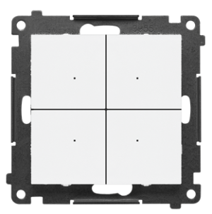 SIMON55 GO Kontroler przyciskowy [Wi-Fi] - CONTROL, 230V, (moduł), biały mat