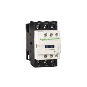 Stycznik mocy TeSys D 3P 38A 18,5kW AC-3 400V, cewka 24VAC 50/60Hz, styki pomocnicze 1NO 1NC (1Z 1R), zaciski śrubowe; LC1D38B7, SCHNEIDER ELECTRIC