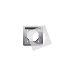 BASIC Ramka 1-krotna do wersji bryzgoszczelnej IP44 z uszczelką; stal inox