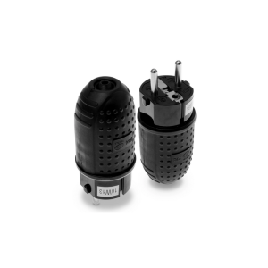 Wtyczka prosta Uni Schucko 2P+Z 16A 250V, hermetyczna IP44, I kl.izolacji, WT-60H CZARNY; T-00206, PLASTROL