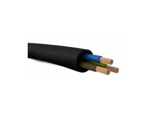 Przewód gumowy OW 3x1,5 H05RR-F 300/500V linka, czarny w gumie; ELEKTROKABEL