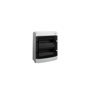 Rozdzielnica natynkowa hermetyczna 24 moduły 2x12M IP65 400VAC 1500VDC z listwą N+PE, odporna na UV, drzwi przezroczyste, PHS 24T; 101495, NOARK
