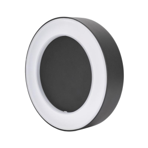 Oprawa Elewacyjna Valit 10w 4000k 850lm Ip65 200x45mm Okrągła Grafit