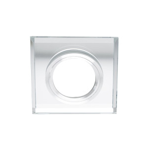 Szklana punktowa oprawa sufitowa CRYSTAL Silver IP20 kwadratowa srebrna EDO777130 EDO