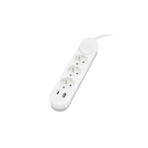 Przedłużacz Nb 3x 2p+z+wył. 1.5mm X 2.0m + 2x Usb(c+a)