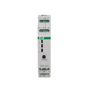 Sterownik roletowy dwuprzyciskowy, napięcie 24V AC/DC; STR-421-24V, F&F