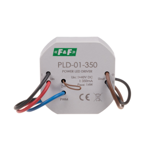 Zasilacz LED mocy nap. wej. 5÷40V DC, montaż w puszce O60, 350W