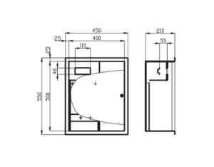Rozdzielnica podtynkowa, metalowa licznikowa 3F + 24M 1x6M+3x6M IP31, RL24Z