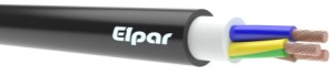 Kabel bezhalogenowy N2XH-J 5x10 RE B2ca 0,6/1kV, energetyczny i sterowniczy, czarny; ELPAR