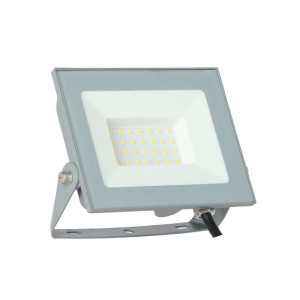 Naświetlacz LED 30W 3000lm, barwa światła neutralna biel 4000K 120°, wymiary 167x79x164mm, obudowa alu IP65 szara, ORO DIODO 30W NW; ORO33124 LED-POL