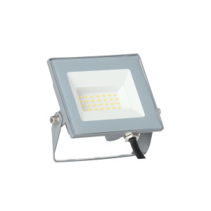 Naświetlacz LED 20W 1800lm, barwa światła neutralna biel 4000K 120°, wymiary 127x28x114mm, obudowa alu IP65 szara, ORO DIODO 20W NW; ORO33122 LED-POL