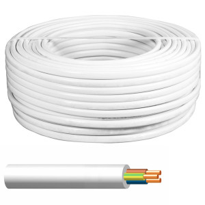 Przewód YDY 3x6 żo 450/750V biały; ELEKTROKABEL