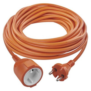 Przedłużacz 20 m / 1 gniazdo / pomarańczowy / PVC / 230 V / 1,5 mm2