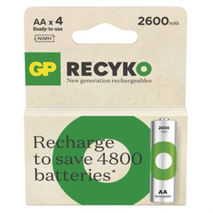 Akumulatorek ReCyko 2600 AA (HR6) 4PP /*MPP; B25274, GP BATTERIES