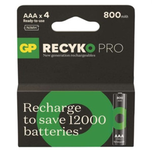 Akumulatorek ReCyko Pro AAA (HR03) 4PP /*MPP; B26184, GP BATTERIES
