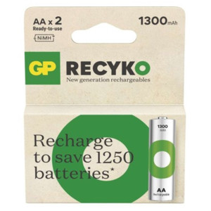 Akumulatorek ReCyko 1300 AA (HR6) 2PP /*MPP; B25232, GP BATTERIES
