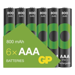 Akumulatorek ReCyko Pro AAA (HR03) 6PP /*MPP; B2618V, GP BATTERIES