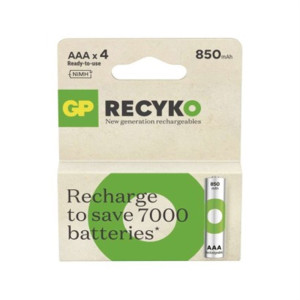 Akumulatorek ReCyko 850 AAA (HR03) 4PP /*MPP; B25184, GP BATTERIES