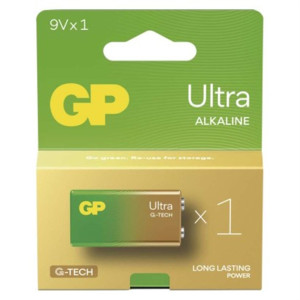 Bateria alkaliczna ULTRA 9V (6LR61) 1PP; B02511, GP BATTERIES
