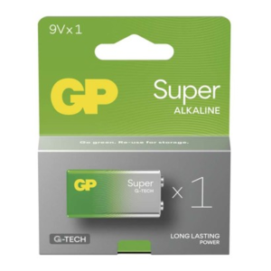 Bateria alkaliczna SUPER 9V (6LR61) 1PP; B01511, GP BATTERIES