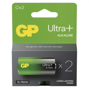 Bateria alkaliczna ULTRA PLUS C (LR14) 2PP, 2szt; B03312, GP BATTERIES