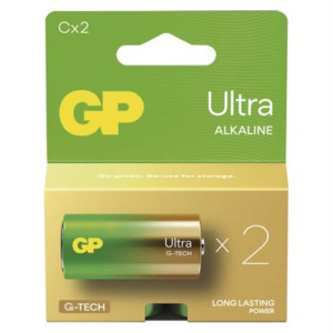 Bateria alkaliczna ULTRA C (LR14) 2PP, 2szt; B02312, GP BATTERIES