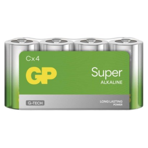 Bateria alkaliczna SUPER C (LR14) 4SH, 4szt; B01304, GP BATTERIES