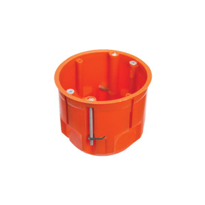 Puszka podtynkowa PK60 do płyt gipsowych głęboka, pomarańczowa (z wkrętami) (opk=110szt); A.0044LP, PAWBOL