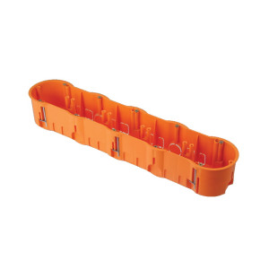 Puszka końcowa PK 60 pięciokrotna pomarańczowa do płyt gipsowych głęboka; A.0048PG, PAWBOL