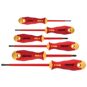 Zestaw 6 wkrętaków - Ergonic VDE + magnetyzer; FL41396199 FELO